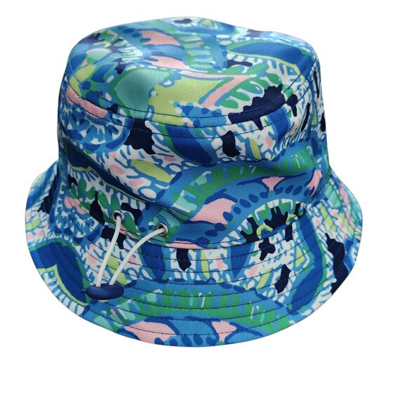 Jean-Pierre‎ Klifa Fisherman Cap Bohemia Bucket Hat Blue Multi Beach Vacation - Picture 1 of 6